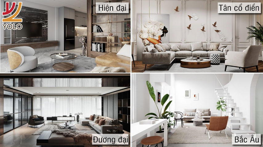 phong cách thiết kế nhà