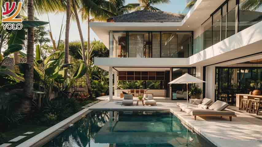 xây dựng nhà có hồ bơi