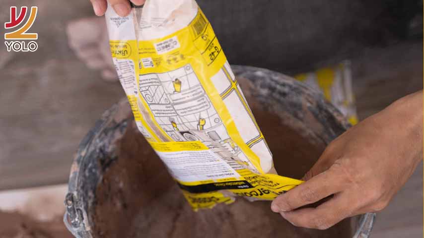 vật liệu ron nền